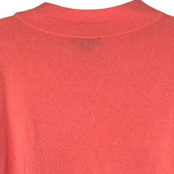 Lord and Taylor 100% Cashmere Long Sleeved Sweater - Coral - XL - Picture 6 of 8
